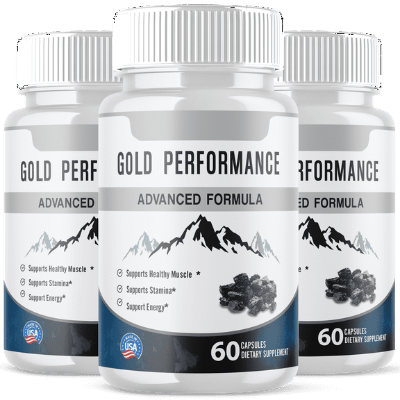 Gold Performance Advanced Formula Pills All Natural Vitamin Supplement 180 Capsules