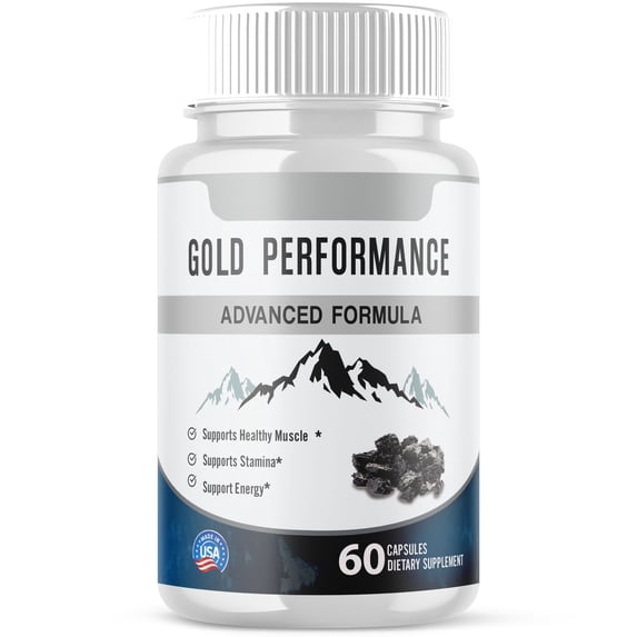 Gold Performance Advanced Formula Pills All Natural Vitamin Supplement 60 Capsules