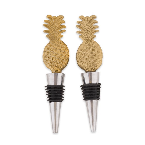 Gold Pineapple Battle Stopper (Set of 2)