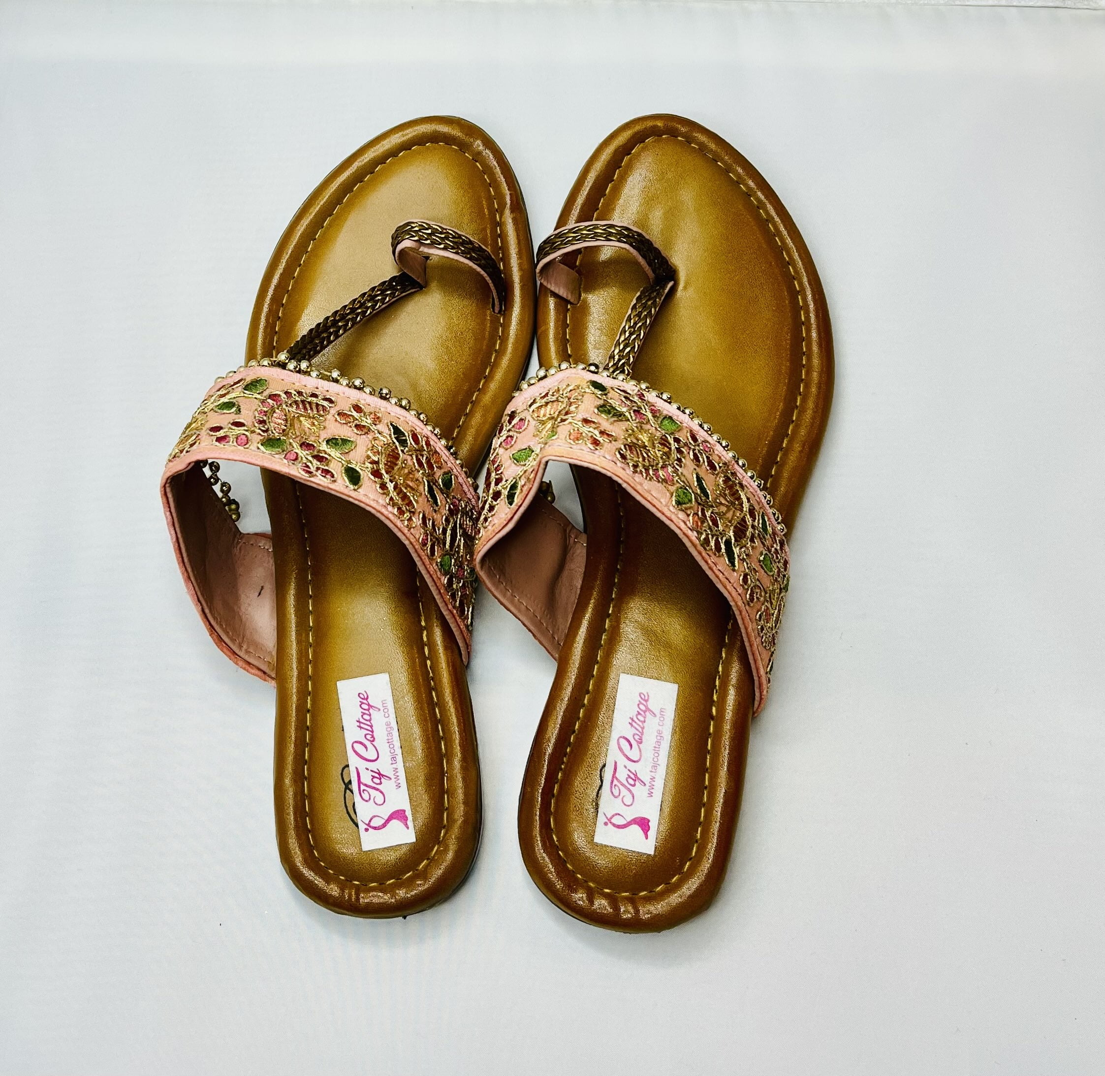 Gold & Pink Color Sandals - Walmart.com