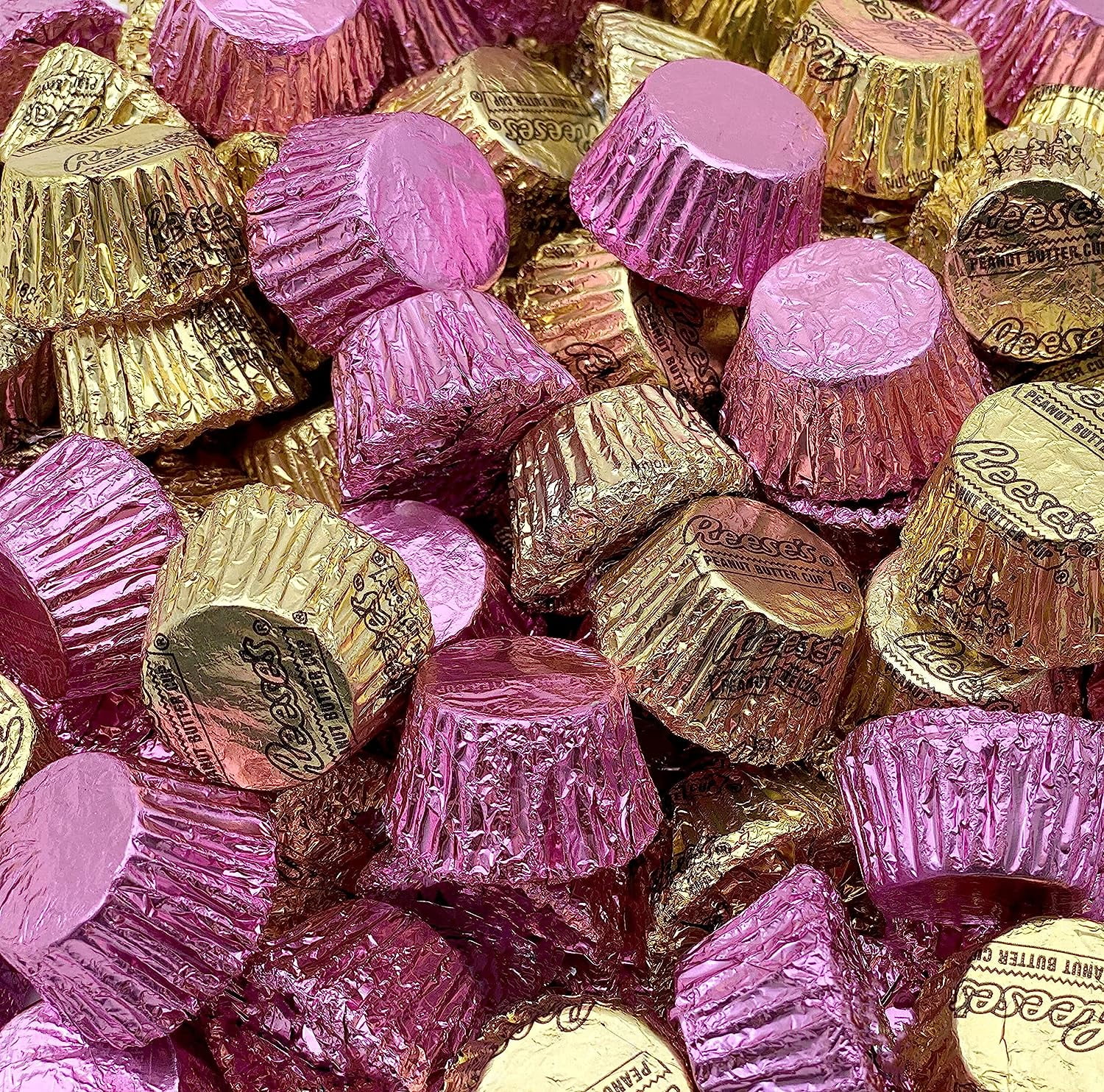 Gold Pink Foil Milk Chocolate REESEScups It's a Girl Candy