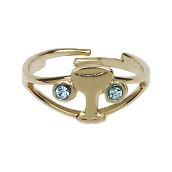 Gold Plate Communion Ring