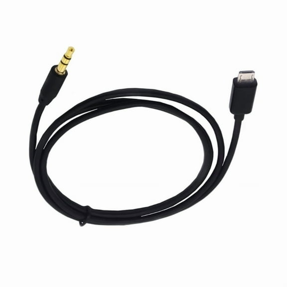 Gold Plate Micros USB To 3.5mm Audios Car AuxCable For Clear Sound Transmission