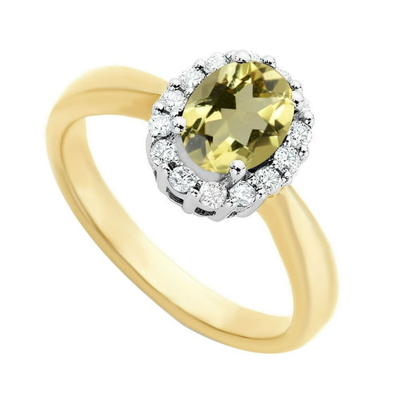 Gold Plated 925 Sterling Silver 0.75 Ct Natural Citrine Gemstone November Birthstone Silver Ring