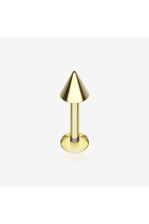 Gold Plated Basic Steel Spike Labret