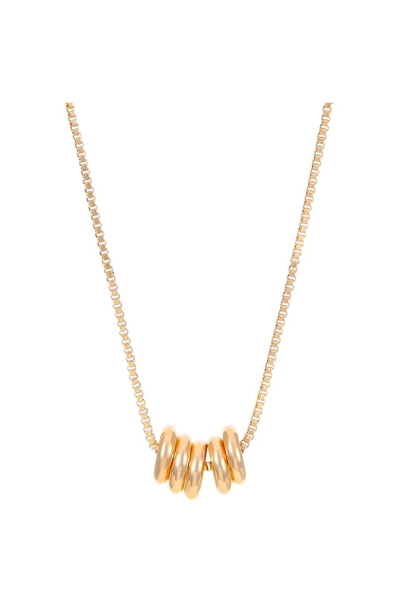 Gold Plated Beaded Choker Necklace for Women - Fashion Jewelry - Trendy and Dainty Mom Gift - Fashion Necklaces for Females - Simple Style Female Necklace