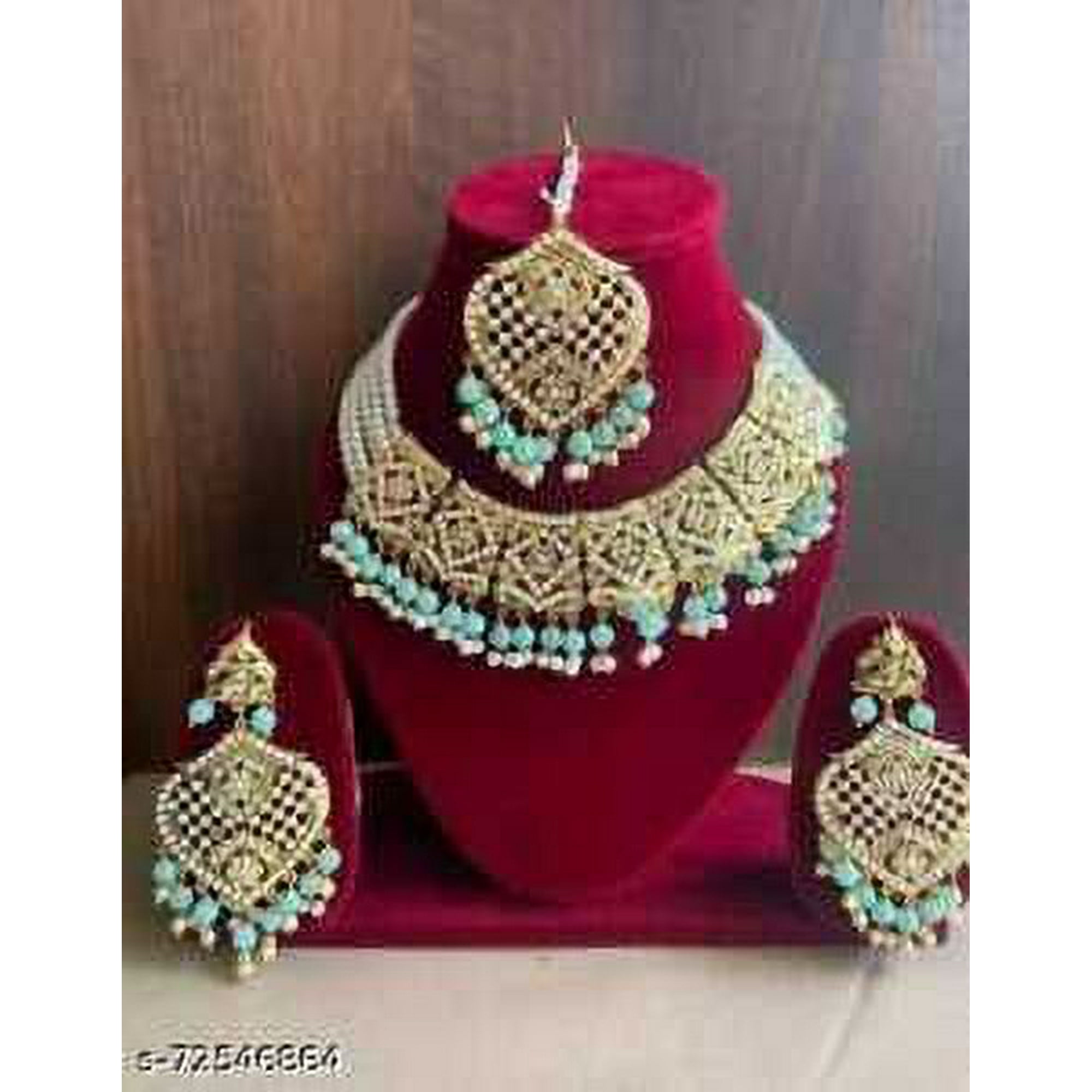 Indian Bollywood Bridal Long Necklace Set Gold Plated Fashion Wedding  Jewelry