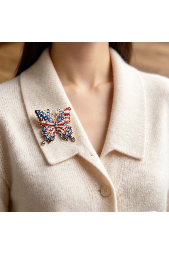 Gold Plated Bow Brooch Pin for Women Anniversary Jewelry, Elegant Lapel Pin for Jackets and Dresses, Special Occasion Gift Boxed