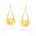 thumbnail image 1 of Gold-Plated Chain Drop with Feather Dangle Earrings, 1 of 2