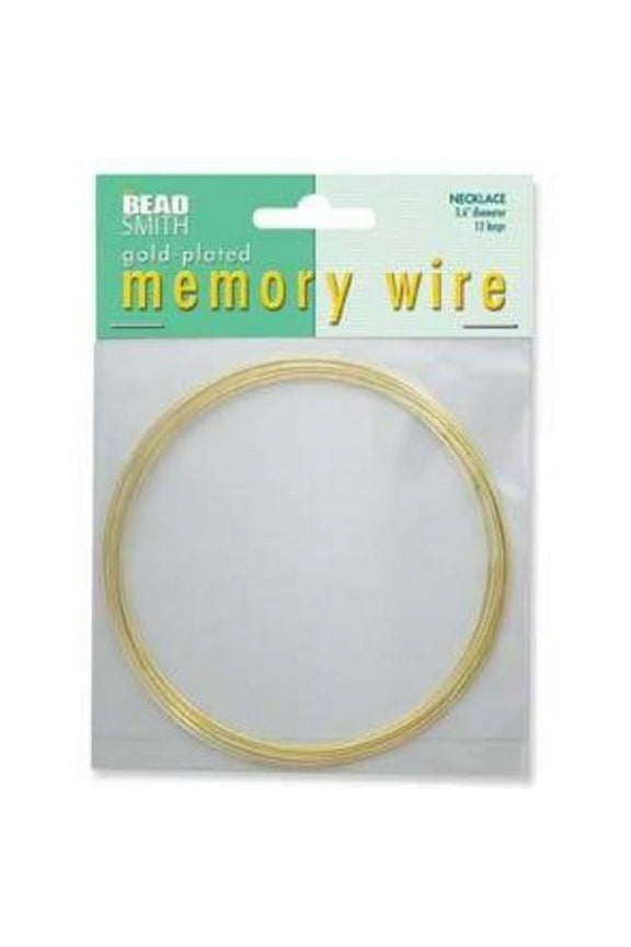 Gold Plated Color Necklace Choker Bright Memory Wire