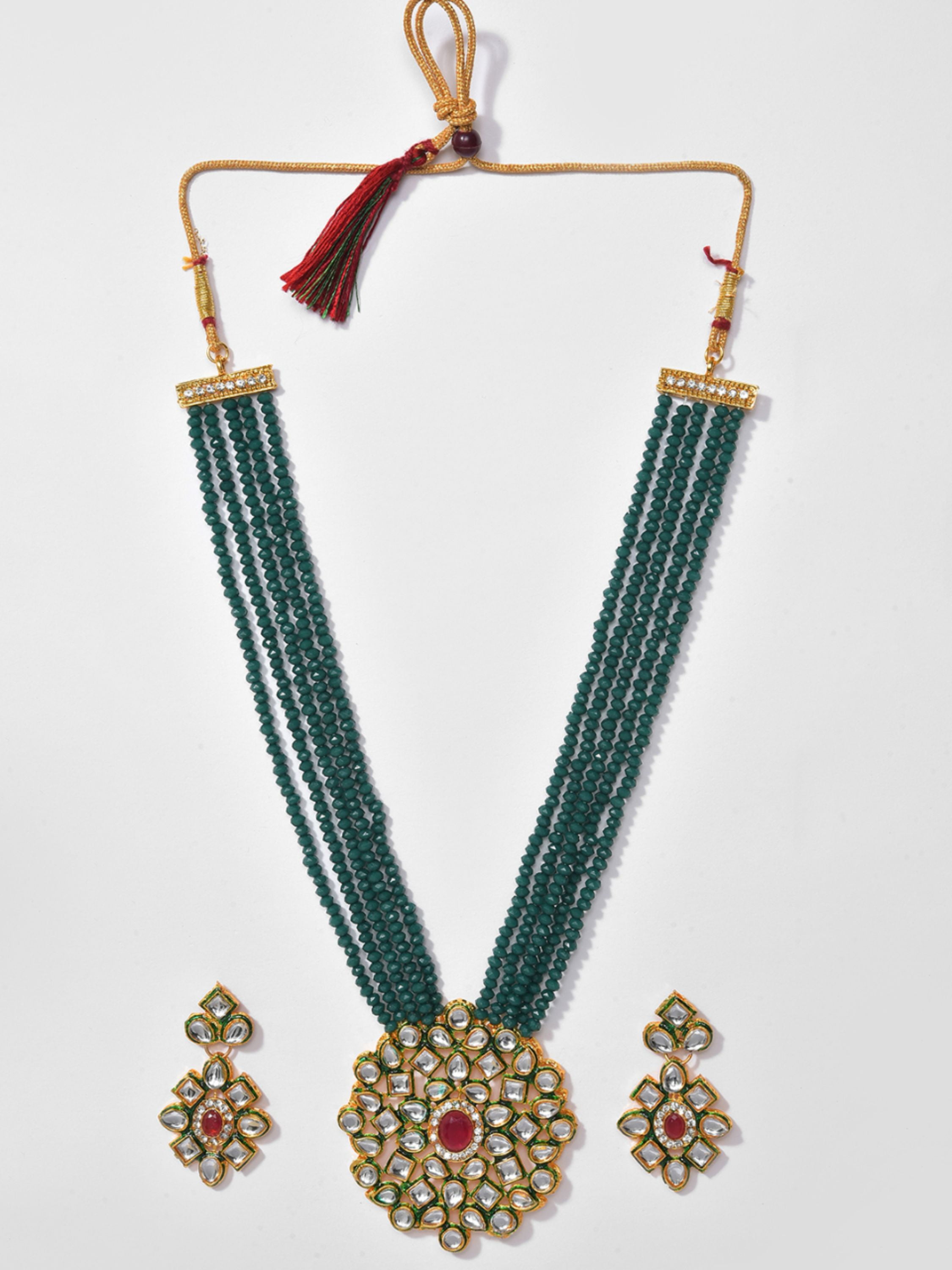 Designer stone necklace discount