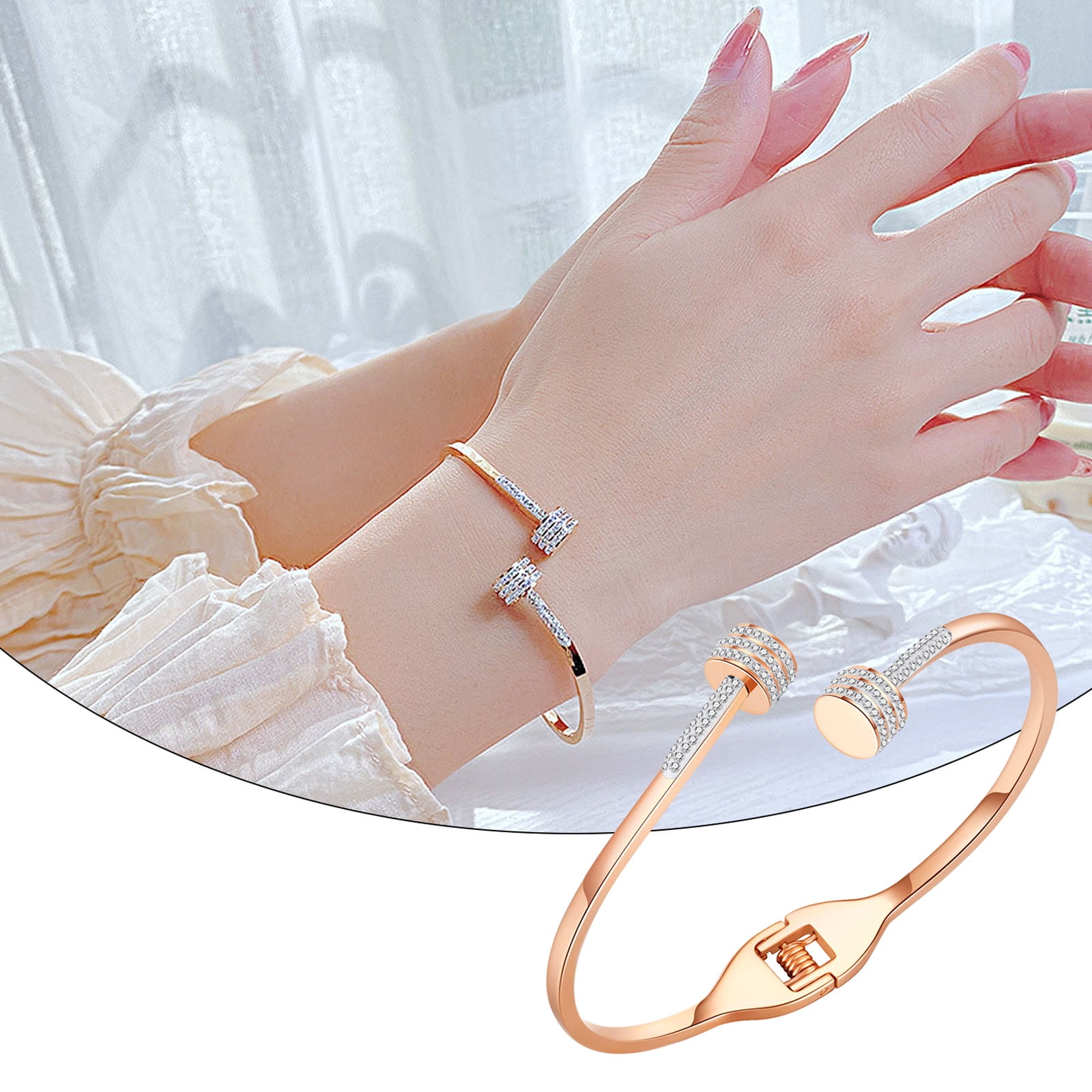 Olbye Crystal Finger Ring Bracelet Minimal Gold Slave Bracelet Hand Chain  Simple Everyday Jewelry for Women and Teen Girls : Amazon.in: Jewellery