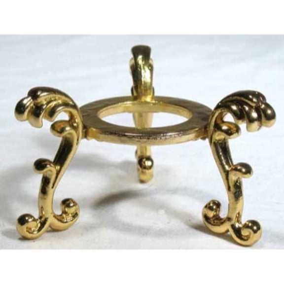 Gold Plated Flower crystal ball stand
