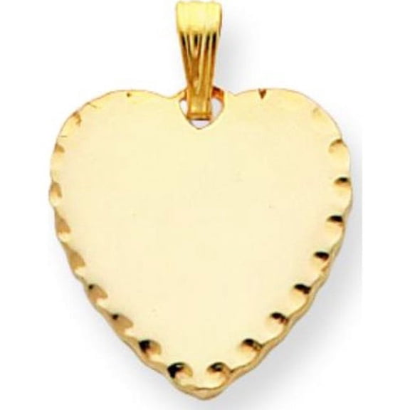 Gold Plated Heart Charm 18"