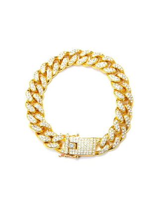  Jacruces H Initial Cuban Link Bracelet for Men Iced Out Bracelet  Bling Miami Cuban Link 18k Gold Letter Chain Bracelet: Clothing, Shoes &  Jewelry