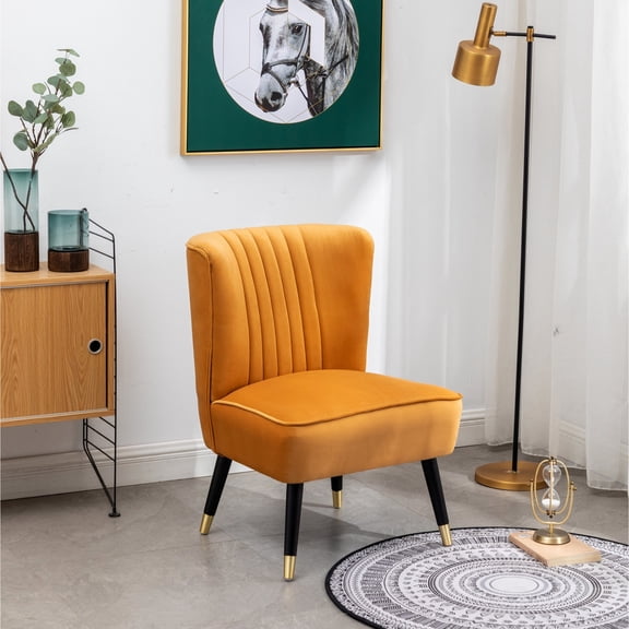 Gold - Plated Legs & Curved Backrest - Studio, Creative and Comfortable Space