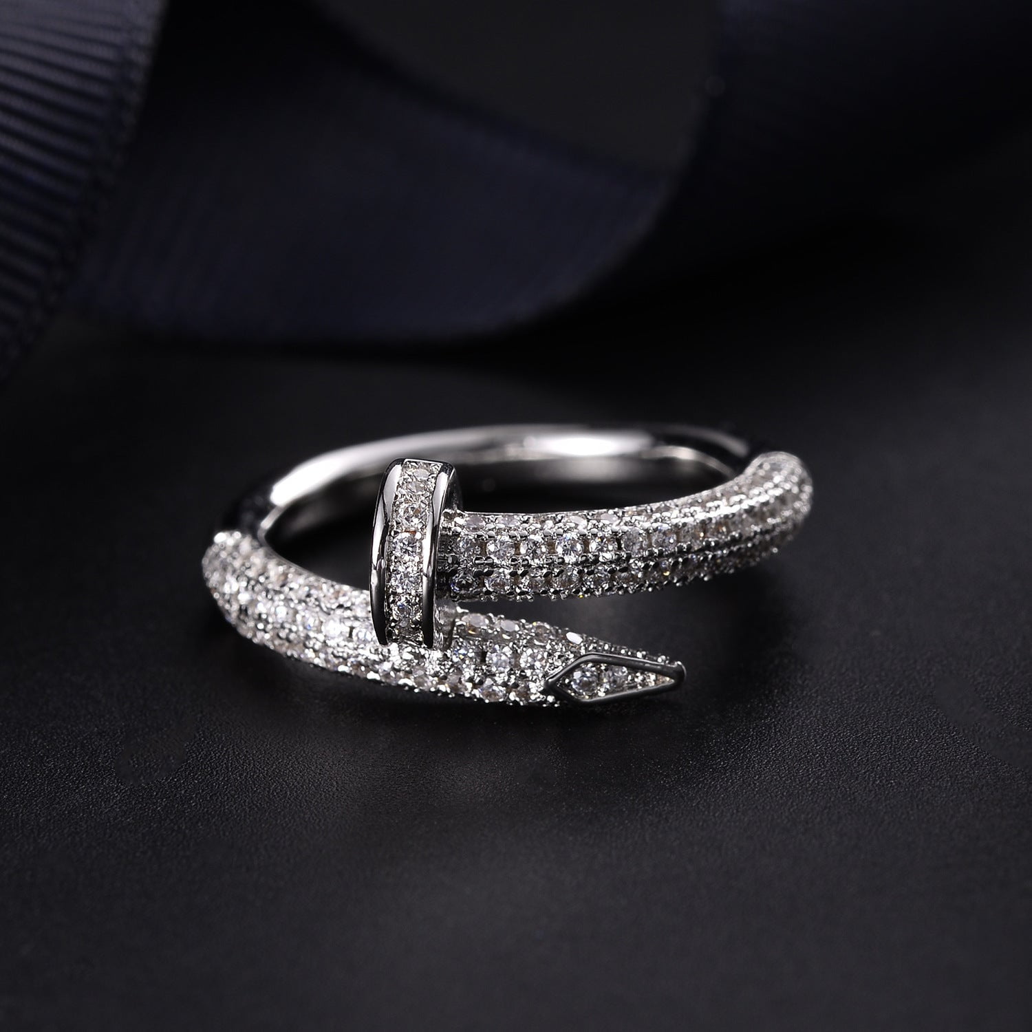 Gold Plated Nail Ring U Shape Korean Jewelry Trend Finger Nail Ring Wedding Jewelry Fashion Nail Art Decoration
