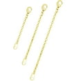 thumbnail image 1 of Gold Plated Necklace Extenders Necklace Extension Chain with Durable Lobster Claw Clasp for Women, 1 of 5