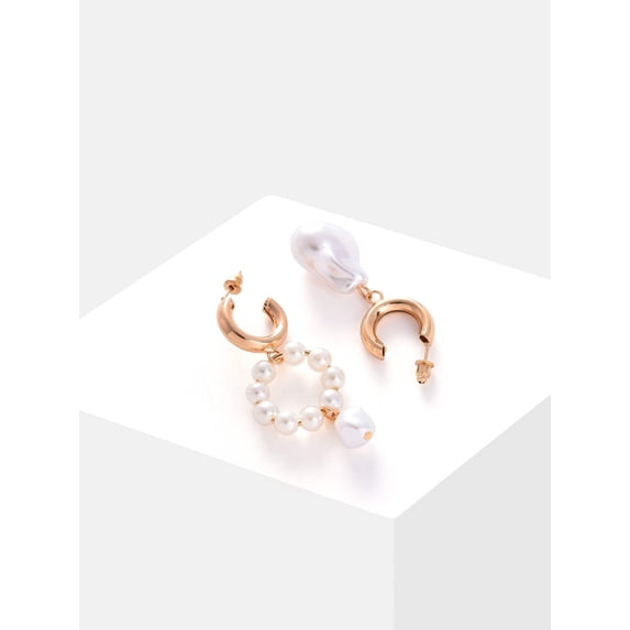Gold Plated Pearl Beaded Drop Earring