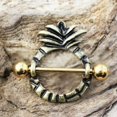 thumbnail image 1 of Gold Plated Pineapple Nipple Shield, 1 of 2