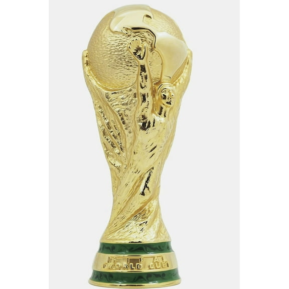 Gold Plated Resin World Cup Trophy, 13.5 inches, 3 lbs, Trophies & Awards