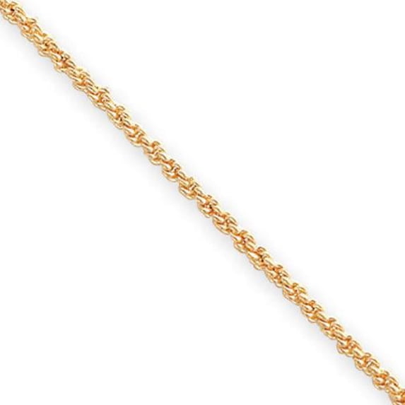 Gold Plated Rope Chain 24"