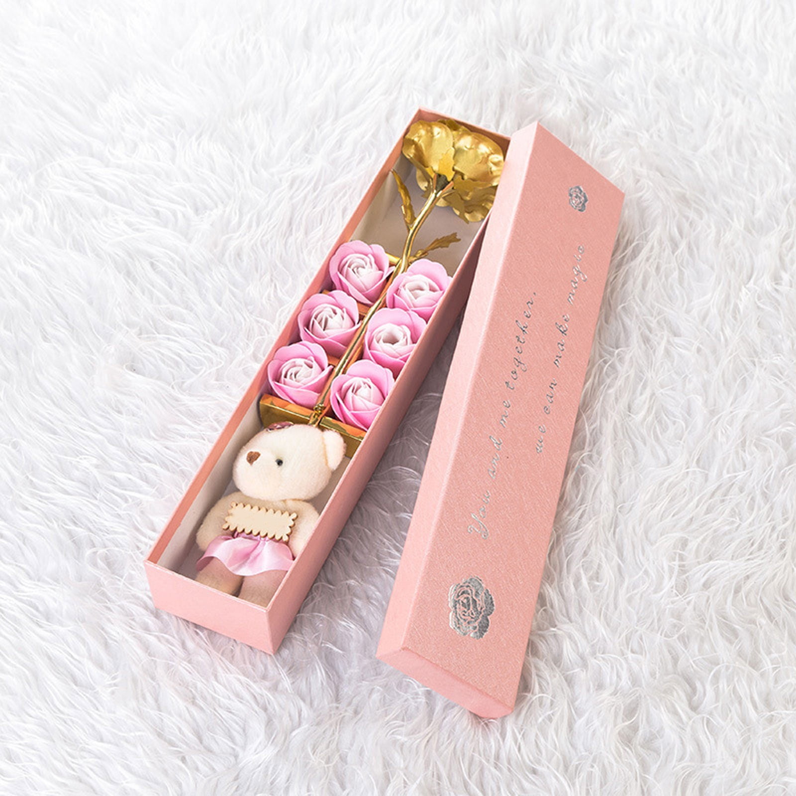 Gold Plated Rose Gift, Eternal Romantic Anniversary Present, Soap ...