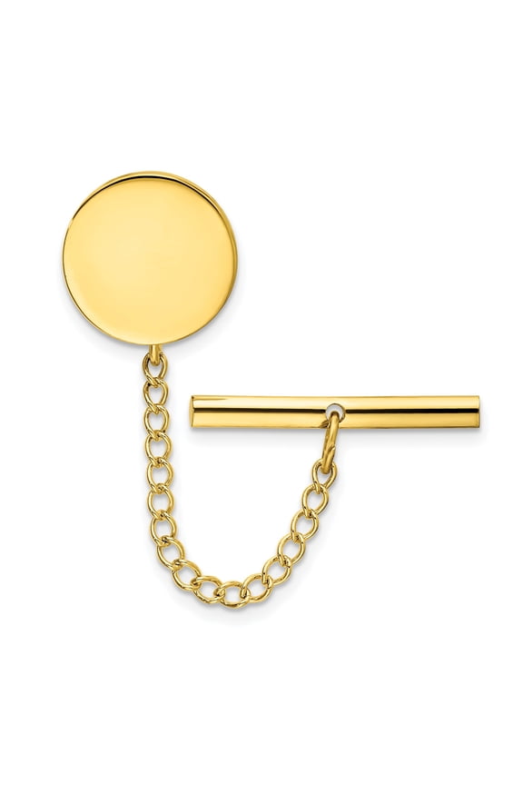 Gold Plated Round Tie Tac