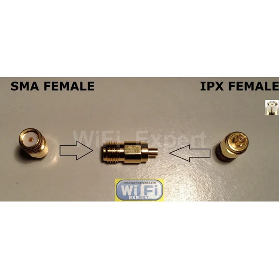 Gold Plated Sma Female Jack To Ipx U.Fl Female Jack Center Rf Adapter Connector