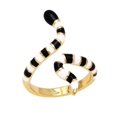 thumbnail image 1 of Gold Plated Snake Gold Cuff Rings Women Enamel Blue Red Black Pink Open Ring R6, 1 of 1