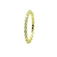 thumbnail image 1 of Gold Plated Sterling Silver 925 Clear CZ Stackable Eternity Ring Band White Female Size 5, 1 of 4