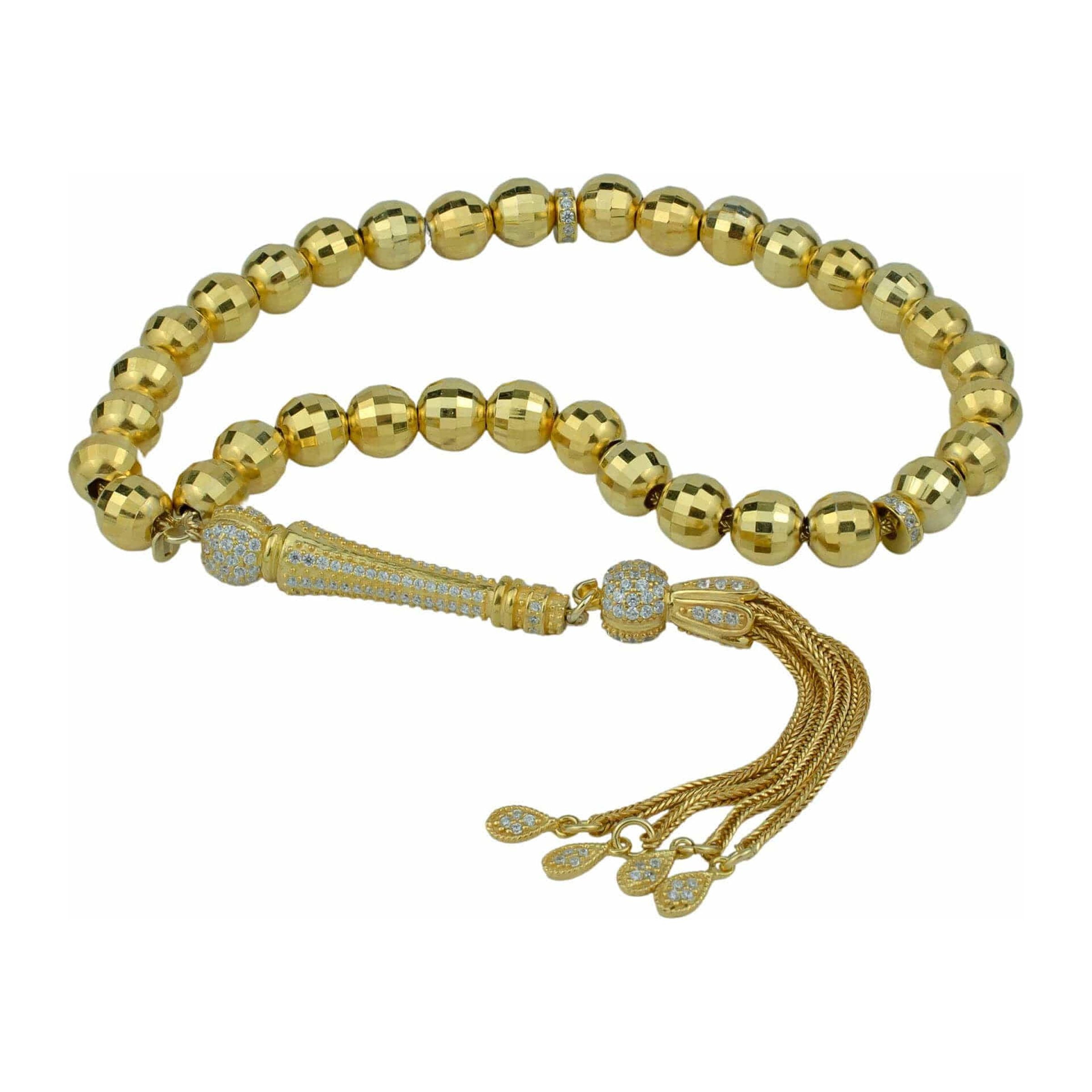 Gold Plated Sterling Silver Faceted Beads Tasbih Egypt Ubuy