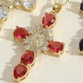 thumbnail image 1 of Gold Plated Zirconia Pendant Necklace, Women's Collarbone Chain with Our Lady Design, Rose Gold Option, Gift for Christmas Valentine's Day Birthdays, 1 of 2
