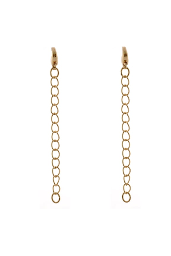 Gold Plating 2.5 Inch Chain Extender for Necklace Bracelet Set of 2