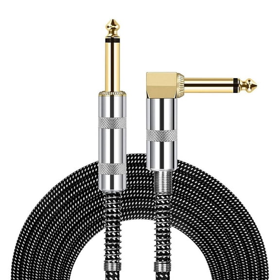 Gold Plating Microphone Audio Cable 6.35mm Stereo Mixer Extension A 3 Meters