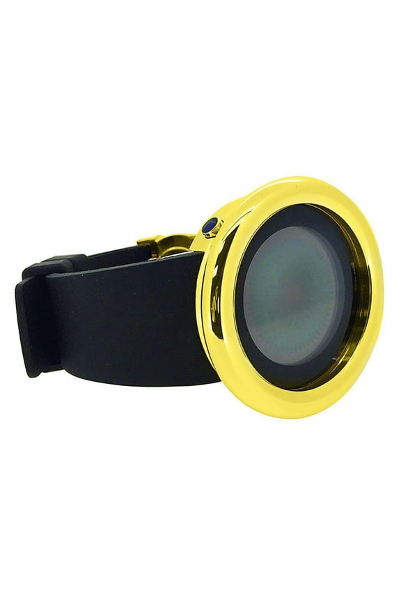 Gold Polished Bezel Custom Digital Designer Watch
