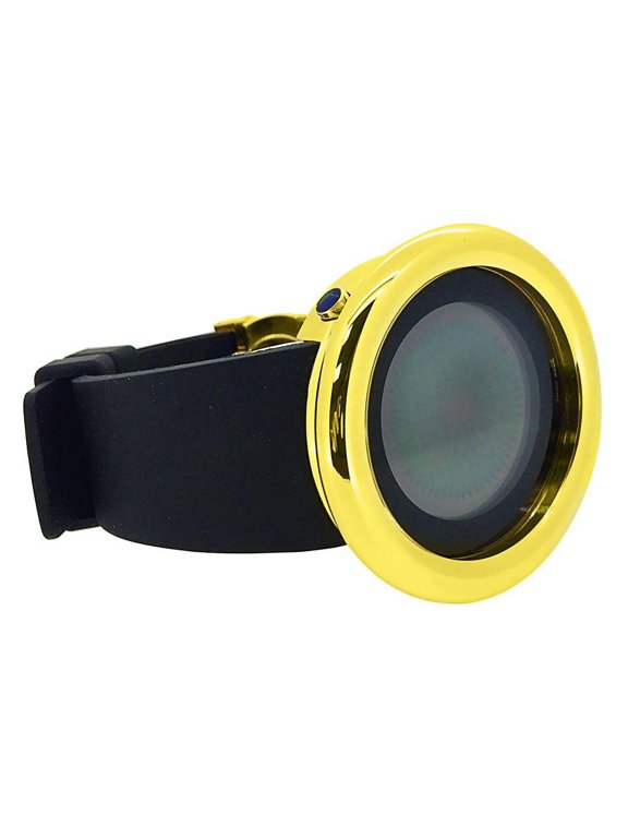 Gold Polished Bezel Custom Digital Designer Watch