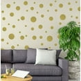 thumbnail image 1 of Gold Polka Dots Wall Decals Stickers Vinyl Circle Kids Room Decor Includes 63 Dots1"-6.5", 1 of 6