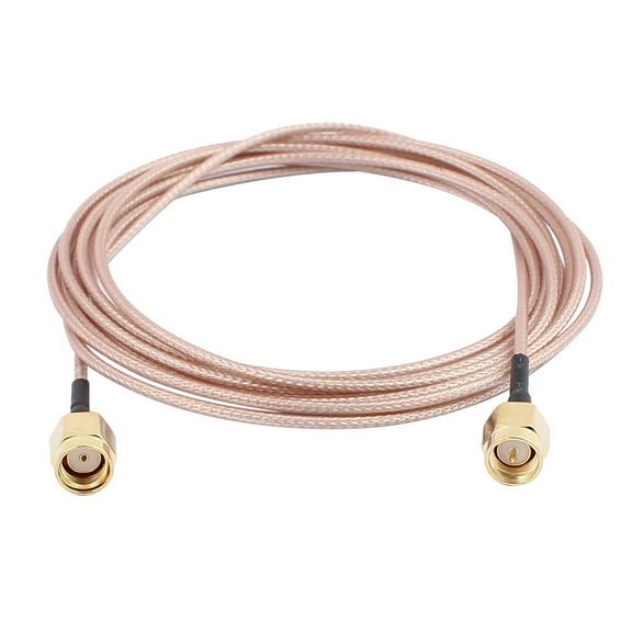 Gold RP-SMA Male to SMA Male Adapter Connector RG178 Coaxial Cable 2m