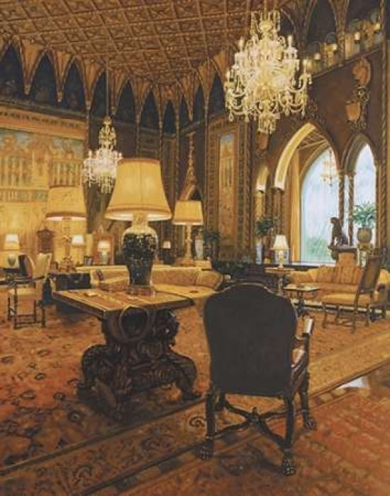 Gold Reading Room Canvas Art - Lone (22 x 28)