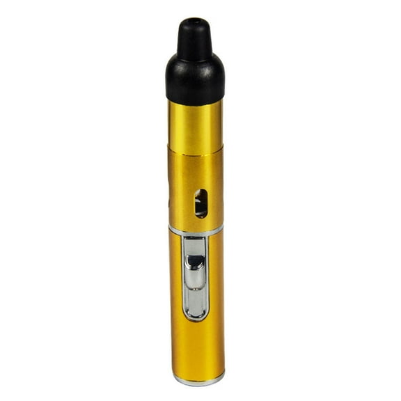Gold Rechargeable Butane Torch Lighter Multipurpose Hand Lighter Adjustable Flame Refillable Butane Lighter For Candles Grills Outdoor Use 0.12 Lb Weight