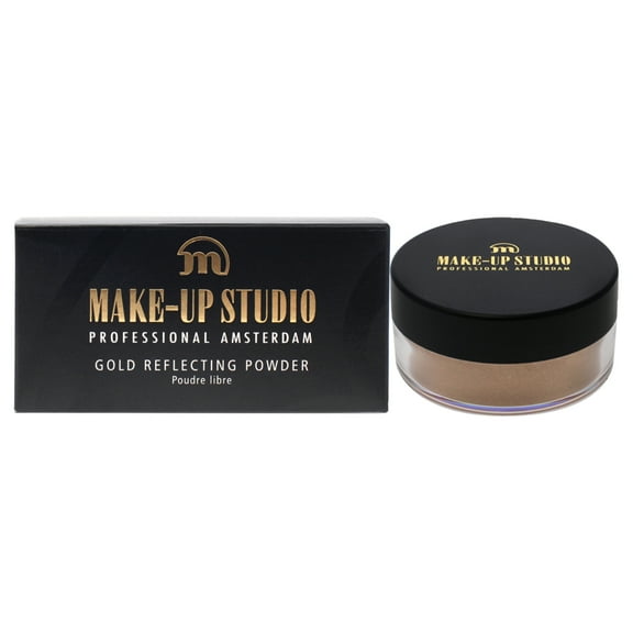 Make-Up Studio Gold Reflecting Powder Highlighter, Gold, 0.52 oz