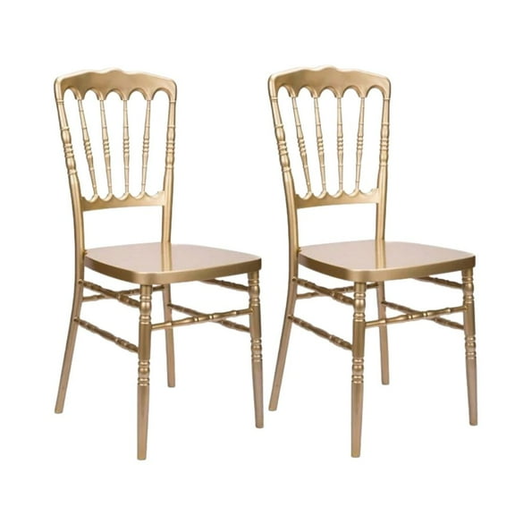 Gold Resin Steel Skeleton Napoleon Chair by Chivari