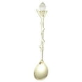 thumbnail image 1 of Gold Retro Coffee Tea Spoon - Elegant 4.6 Inch Long Handle for Desserts and Drinks, 1 of 6