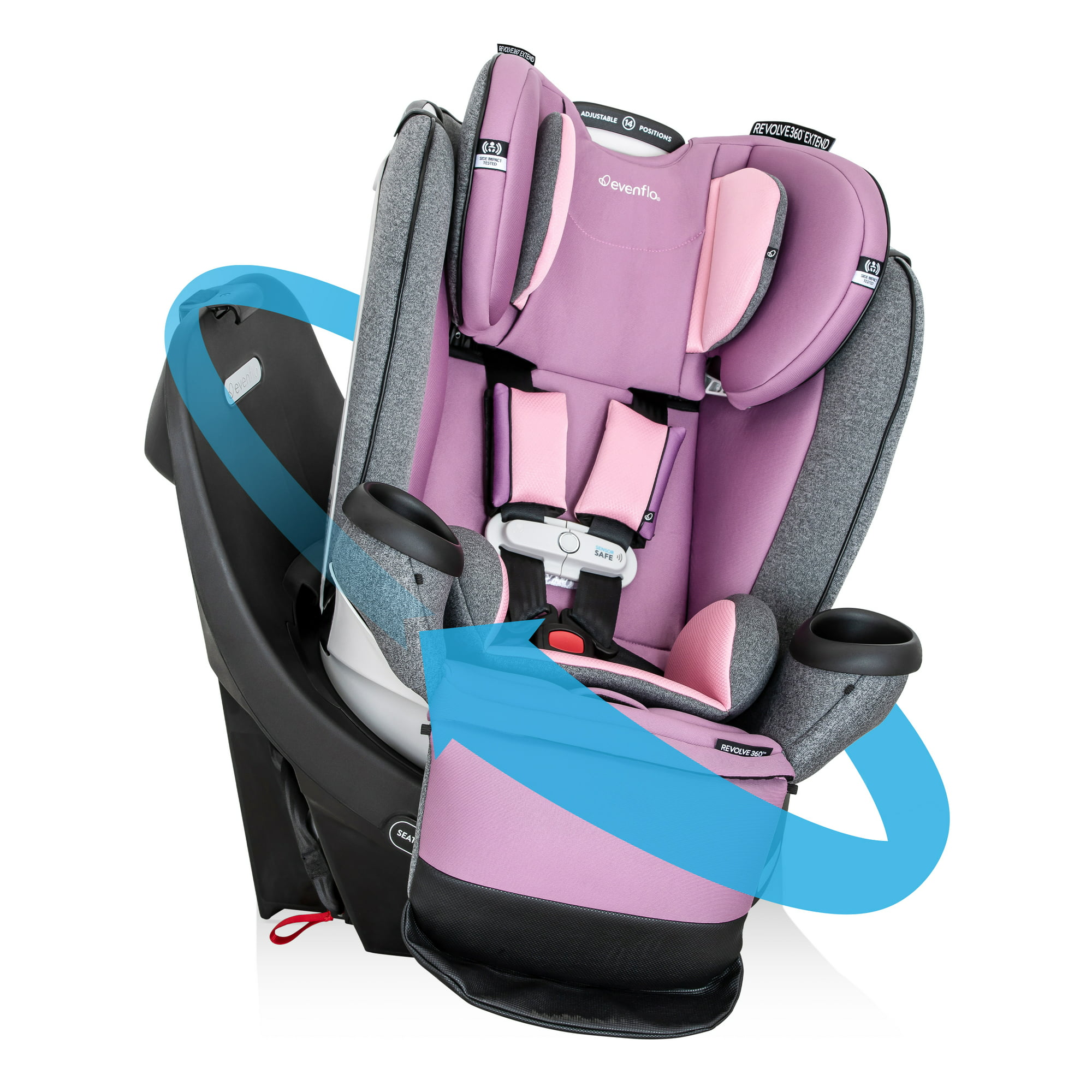 Gold Revolve360 Extend All-in-One Rotational Car Seat with SensorSafe