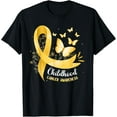 thumbnail image 1 of Gold Ribbon Childhood Cancer Awareness Girls Kids Women T-Shirt, 1 of 4