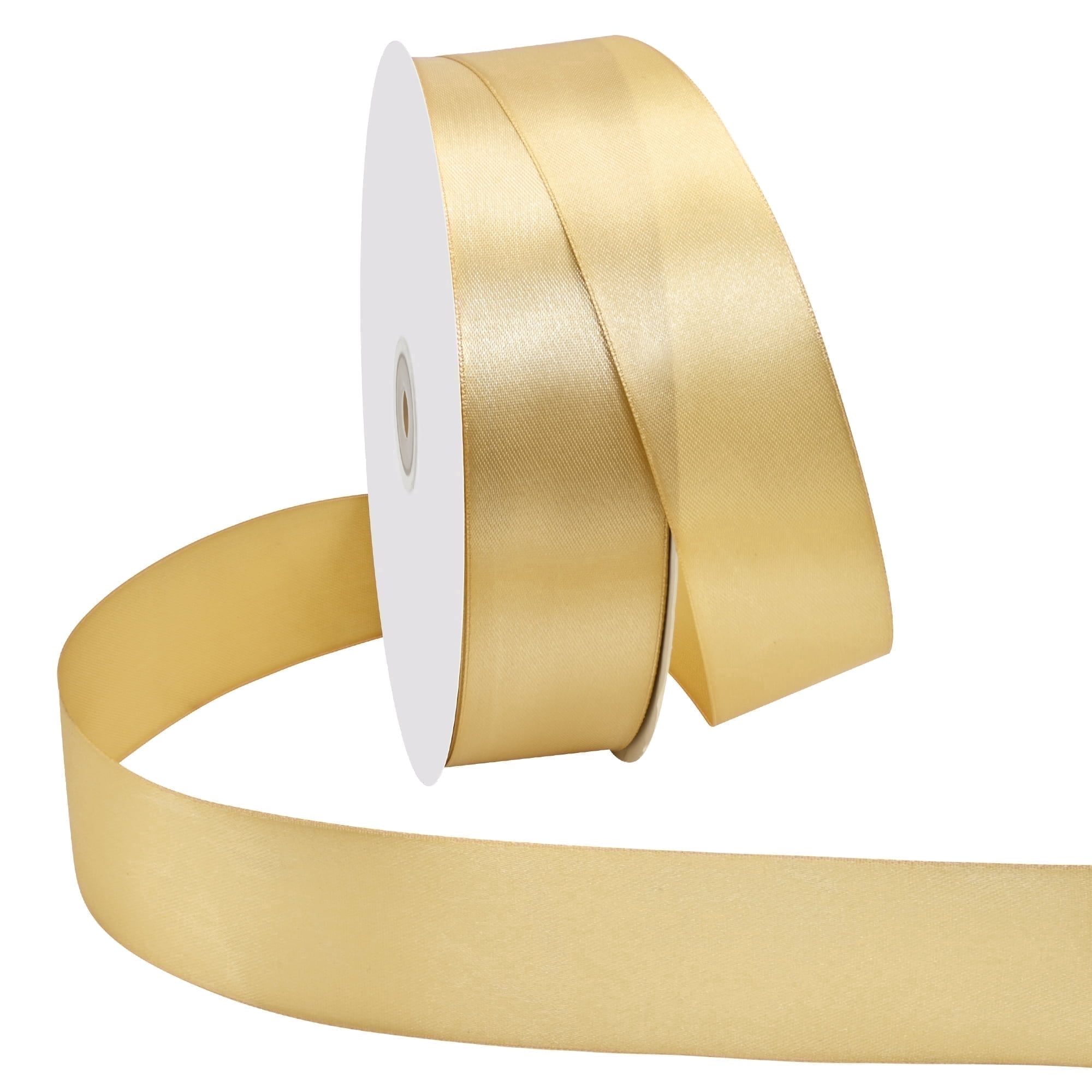 Gold Ribbon Double Face 1-1/2 inchx 100Yards - Walmart.com