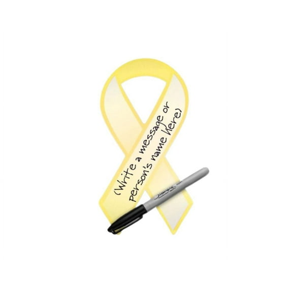 Gold Ribbon Paper Donation Ribbons (50 Paper Ribbons)