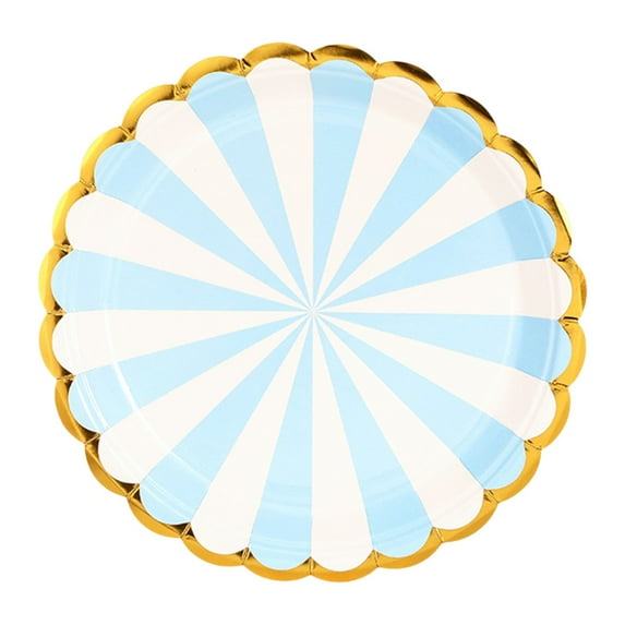 Gold-Rimmed Plastic Bowl*1 Clearance! 1Packs 7/9 Inch Plastic Plates Gold Rim Heavy Duty Dinner Plates and Disposable Dessert Elegant Heavy Duty Wedding Plates