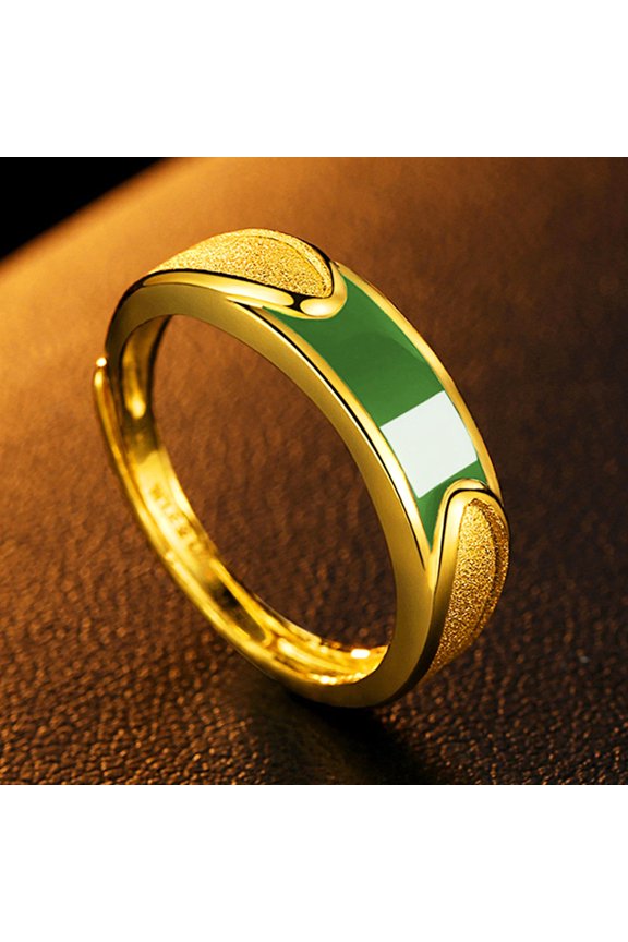 Gold Ring for Women Classic Hot Style Personality High-end Adjustable Ring Simple Elegant New Men's Exquisite Trendy Couple Ring